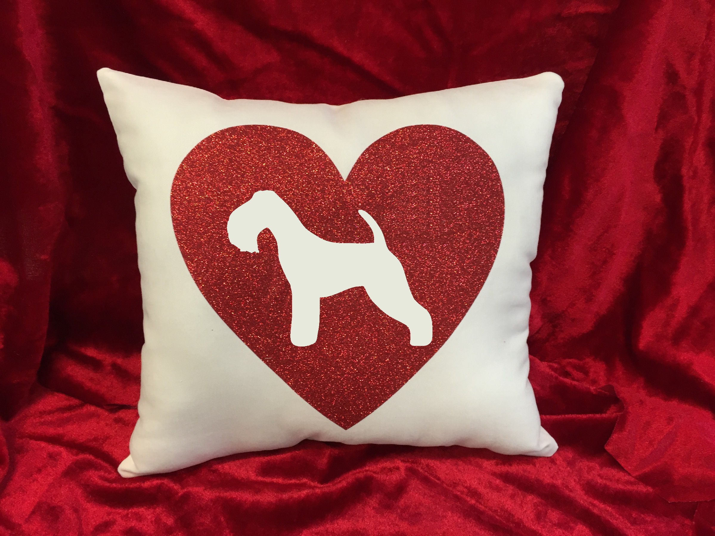 Dogs - Throw Pillow - Lakeland Terrier